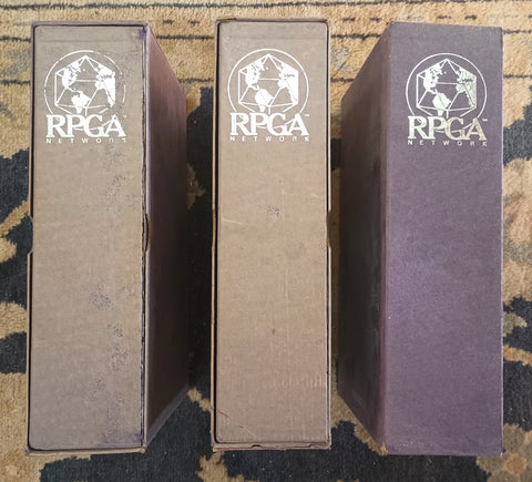 Lot of 3 RPGA Magazine Holder / Boxes Scarce, by Staff