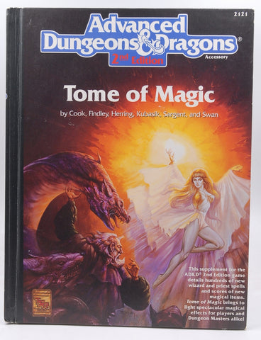 AD&D 2e Tome of Magic Original Cover, by Cook, Findley, et al