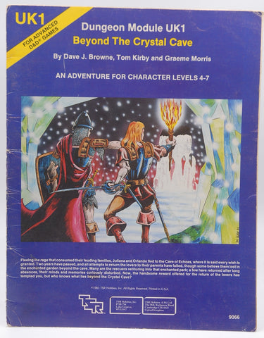 AD&D UK1 Beyond the Crystal Cave Fair, by Dave Browne, et al