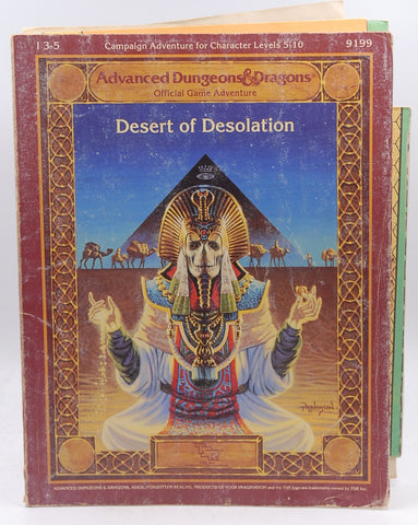 I3-5 AD&D Desert of Desolation TSR lvl 5-10 9199, by Tracy Hickman, Laura Hickman, Philip Meyers