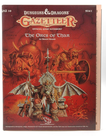 D&D GAZ 10 The Orcs of Thar Missing Chits, by Bruce Heard
