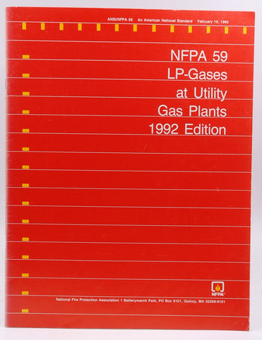 1992 NFPA 59 Utility LP-Gas Plant Code, by NFPA
