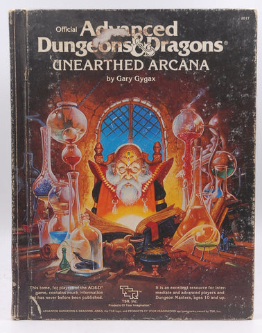 Official Advanced Dungeons and Dragons, Unearthed Arcana, by Gary Gygax
