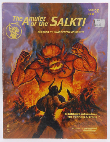 Tunnels & Trolls Solo Adventure 20: Amulet of Salkti, Fantasy Role Playing Game, by David Steven Moskowitz