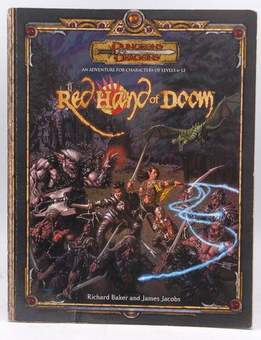 D&D 4e Red Hand of Doom no map, by Richard Baker, et al