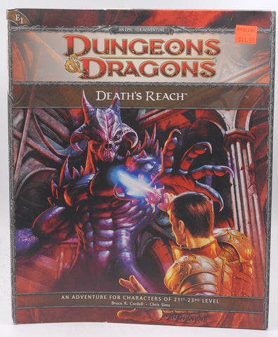 Death's Reach: Adventure E1 for 4th Edition D&D (D&D Adventure), by Sims, Chris,Cordell, Bruce R.