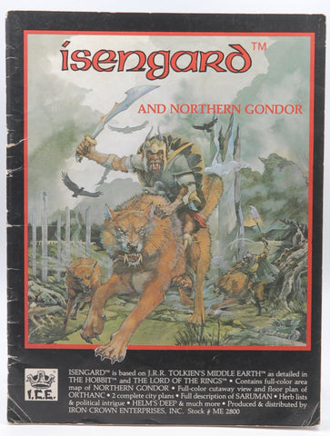 Isengard and Northern Gondor (Middle Earth Role Playing/MERP Book + Full Color Regional Map), by Christian Gehman