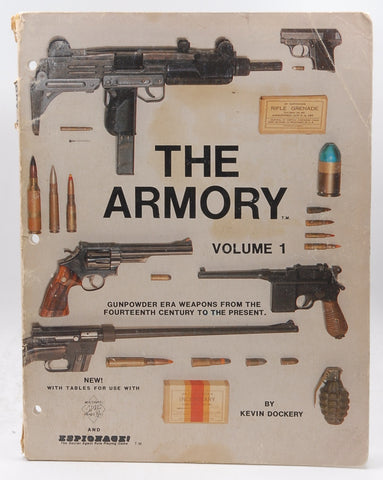The Armory Vol 1 RPG MSPE and Espionage!, by Kevin Dockery