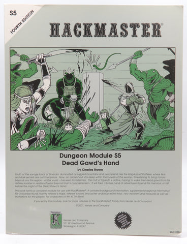 Dead Gawd's Hand (HackMaster 4th edition RPG), by Charles Brown
