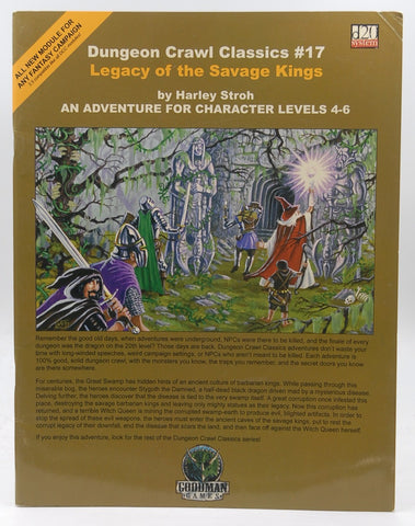 Dungeon Crawl Classics #17: Legacy of the Savage Kings, by Stroh, Harley