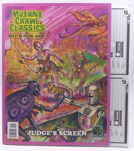 MCC Mutant Crawl Classics RPG Judge's Screen and Misc, by Staff