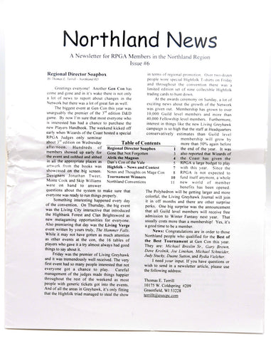 Northland News RPGA D&D Newsletter #6 May/June 1999, by Various