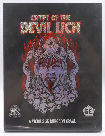 Crypt of the Devil Lich 5th Ed D&D Alt Cover, by Staff