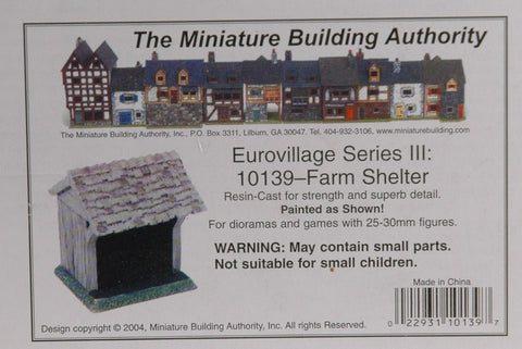 MBA Miniature Building Authority 10139 Farm Shelter Eurovillage Series III, by