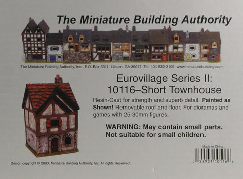 MBA Miniature Building Authority 10116 Short Townhouse Eurovillage Series II, by