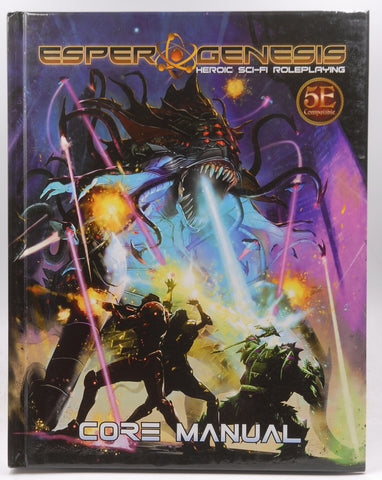 Esper Genesis Heroic Sci Fi Roleplaying VG+ Core Manual 5e RPG, by Staff