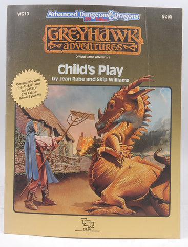 Greyhawk Adventures. Child's Play. Advanced Dungeons And Dragons. Second Edition., by Jean and Skip Williams Rabe