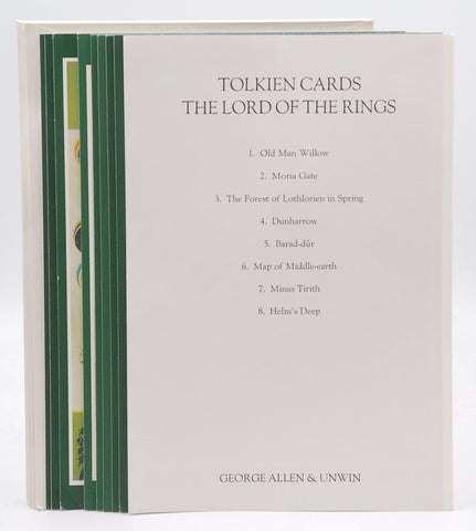 Tolkien Cards The Lord of the Rings 8 Cards/Envelopes Scarce, by Tolkien First Edition