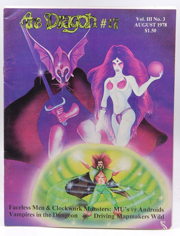 The Dragon Magazine #17 VG TSR D&D, by Tim Kask, et al