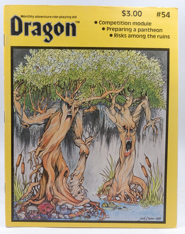 Dragon Magazine (Monthly Adventure Role-Playing Aid, #54, Volume VI, Number 4, Obtober 1981), by Jake Jaquet