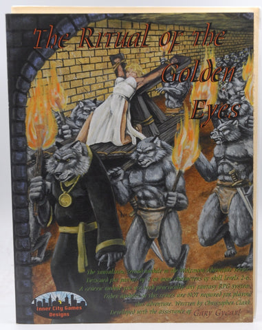 The Ritual of the Golden Eyes (#2 in the Wolfmoon Adventure Module Series), by unknown author