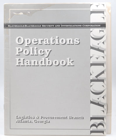 The BlackEagle/Blackeagle Operative's Kit /Tactics and Investigations Handbook (Millennium's End RPG), by Ryan, Charles