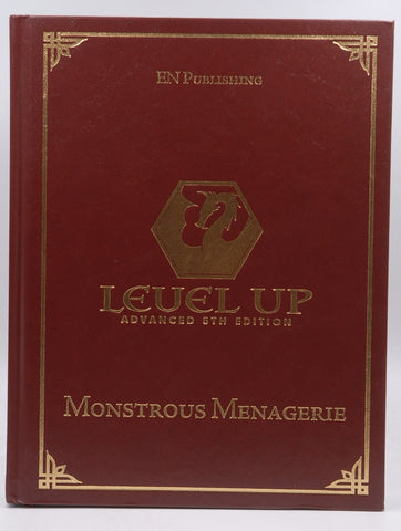 Level Up 5th Ed D&D Monstrous Menagerie Alternate Cover, by Paul Hughes