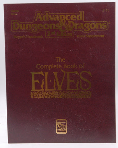 The Complete Book of Elves (Advanced Dungeons & Dragons, Player's Handbook Rules Supplement #2131, by Colin McComb