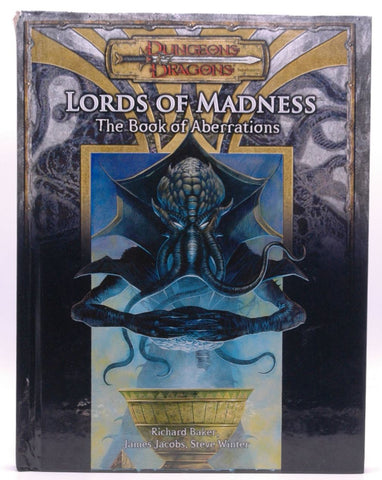 D&D 3.5 Lords of Madness the Book of Aberrations VG, by Richard Baker, et al