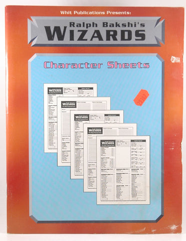 Ralph Bakshi's Wizards Character Sheets, by