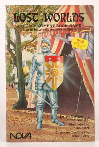 Lost Worlds Fantasy Combat Book Game: Man in Plate with Sword and Shield (1013), by Alfred Leonardi