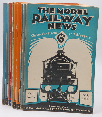 Lot of 15 Issues of The Model Railway News; 1927 1928 34-48, by Various