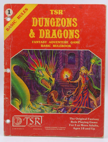 TSR Dungeons & Dragons Fantasy Adventure Game: Basic Rulebook #1, by Dave Arneson, Gary Gygax