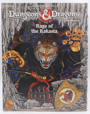 D&D BECMI B/X Rage of the Rakasta TSR 9435 lvl 2-4, by William W Connors