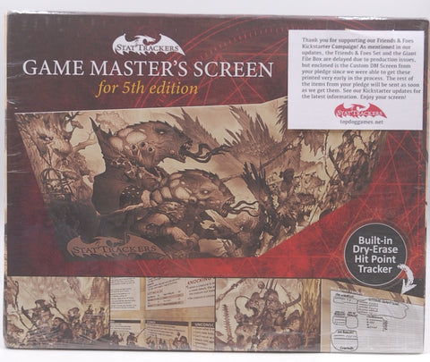 Stat Trackers GM Screen for 5th Ed D&D, by Staff