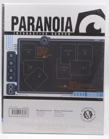 Paranoia: Interactive screen (MGP50001), by Mongoose Publishing
