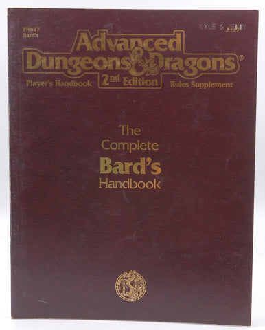 The Complete Bard's Handbook (Advanced Dungeons & Dragons Player's Handbook Rules Supplement, PHBR7, 2127), by Blake Mobley