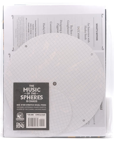 DCC RPG #100 Music of the Spheres Is Chaos Stretch Goal Items, by Staff