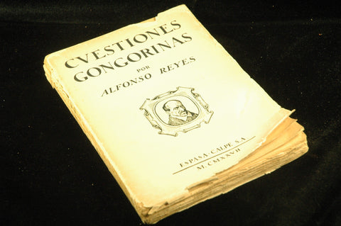 Cvestiones Gongorinas, by Reyes, Alfonso