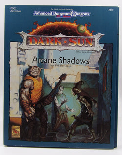Arcane Shadows (ADVANCED DUNGEONS & DRAGONS, 2ND EDITION), by Slavicsek, Bill  