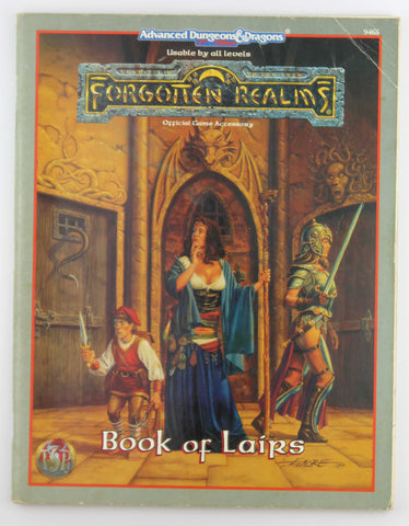 AD&D 2e Book of Lairs Forgotten Realms G+, by Nicky Rea, et al  