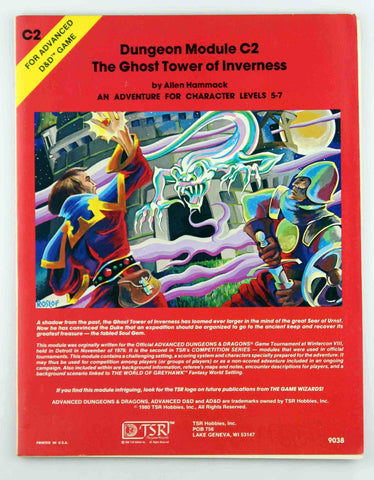 AD&D C2 The Ghost Tower of Inverness VG+, by Allen Hammack  