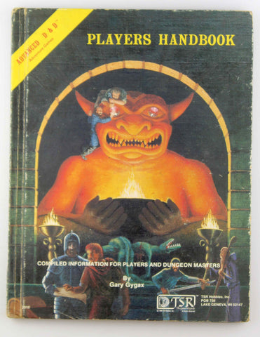 AD&D Players Handbook VG Original Cover, by Gygax  