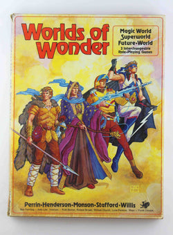 Worlds of Wonder: Magic World, Superworld, Future World (Basic Role-Playing) [BOX SET], by Steve Perrin  