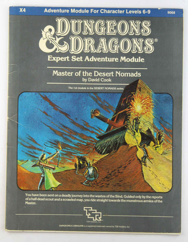 Master of the Desert Nomads (Dungeons & Dragons Expert Module X4), by David Cook  
