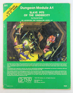 AD&D A1 Slave Pits of the Undercity, by David Cook  