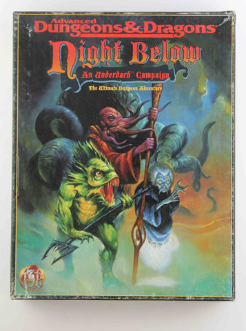 AD&D Night Below An Underdark Setting VG Complete, by Various  
