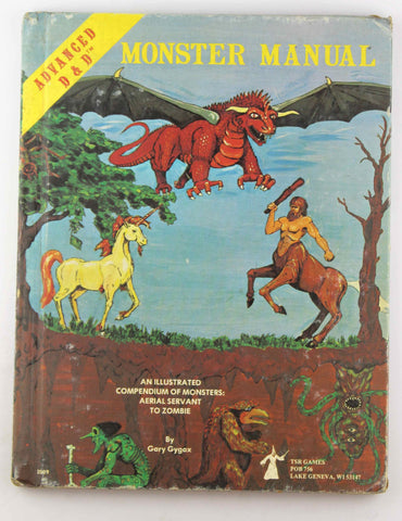 Advanced Dungeons & Dragons Monster Manual: An Alphabetical Compendium of all the Monsters Found in AD&D, Including Attacks, Damage, Special Abilities, and Descriptions, by Gary Gygax  