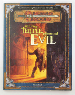 D&D Return to the Temple of Elemental Evil w/Map, by Cook  