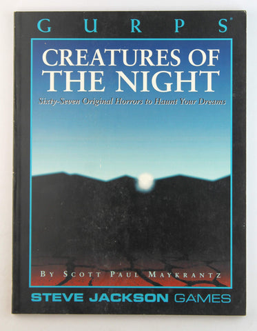 GURPS RPG Creatures of the Night, by Maykrantz  